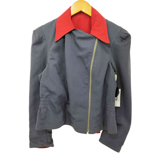 40s デコTALON バイカラー ダブルジップアップジャケット メンズ