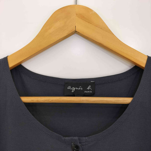 アニエスベー agnes b. カットソー地 フレンチスリーブブラウス レディース JPN:1