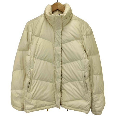 トミーヒルフィガー TOMMY HILFIGER 00S 裏地 ストライプ 比翼 ジップアップ ダウン ジャケット レディース import:M