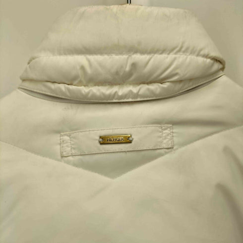 トミーヒルフィガー TOMMY HILFIGER 00S 裏地 ストライプ 比翼 ジップアップ ダウン ジャケット レディース import:M