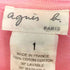 アニエスベー agnes b. フランス製 フリル リブ Tシャツ レディース JPN:1