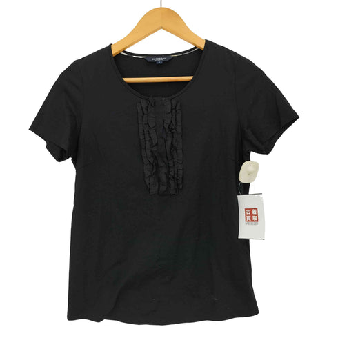 バーバリーロンドン BURBERRY LONDON フリル ヘンリーネック Tシャツ レディース 2