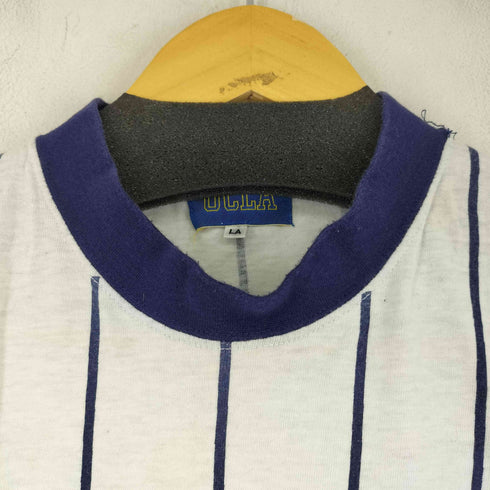 ユーシーエルエー UCLA フロントプリントストライプ S/S Tシャツ メンズ LA