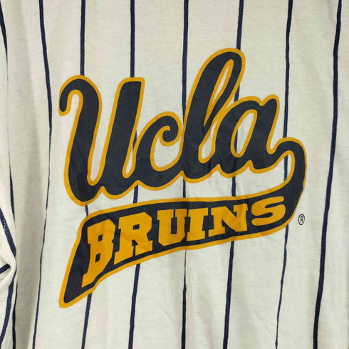 ユーシーエルエー UCLA フロントプリントストライプ S/S Tシャツ メンズ LA