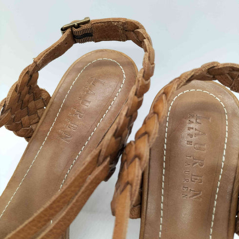ローレンラルフローレン LAUREN RALPH LAUREN メッシュ レザー ヒール パンプス レディース