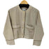 ユナイテッドアローズグリーンレーベルリラクシング UNITED ARROWS green label relaxing カラミ レース ノーカラー ジャケット レディース