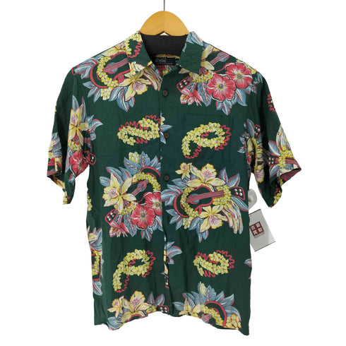 ポロバイラルフローレン Polo by RALPH LAUREN レーヨン 開襟アロハシャツ ハイビスカス レディース 160
