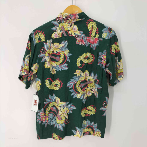 ポロバイラルフローレン Polo by RALPH LAUREN レーヨン 開襟アロハシャツ ハイビスカス レディース 160