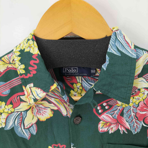 ポロバイラルフローレン Polo by RALPH LAUREN レーヨン 開襟アロハシャツ ハイビスカス レディース 160
