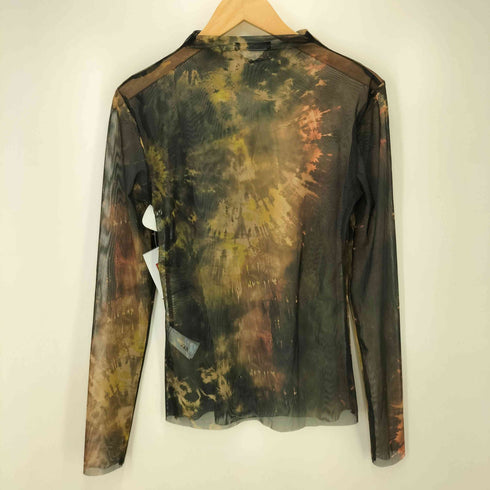 ザラ ZARA 総柄 シアー トップ セカンド スキン レディース import:L