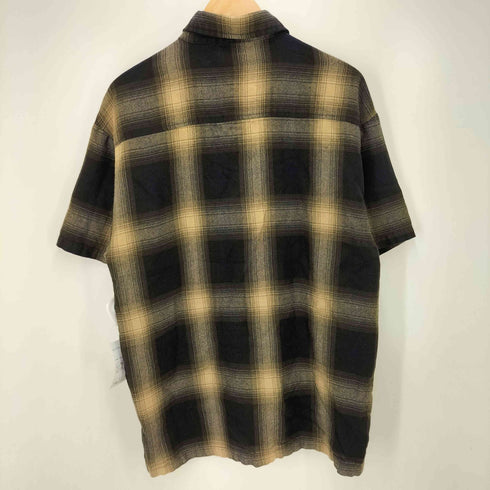 キャルトップ CALTOP USA製 S/S オンブレチェック シャツ メンズ