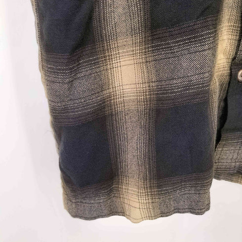 キャルトップ CALTOP USA製 S/S オンブレチェック シャツ メンズ