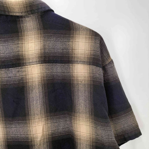 キャルトップ CALTOP USA製 S/S オンブレチェック シャツ メンズ