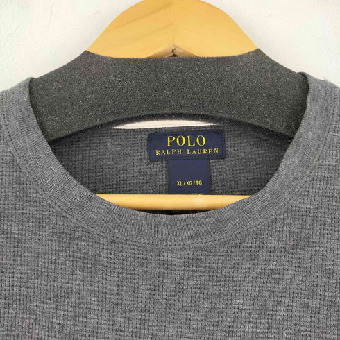 ポロラルフローレン POLO RALPH LAUREN スモールポニー刺繍 ワッフル生地 L/S Tシャツ メンズ import:XL