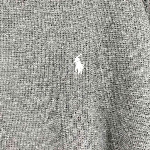 ポロラルフローレン POLO RALPH LAUREN スモールポニー刺繍 ワッフル生地 L/S Tシャツ メンズ import:XL