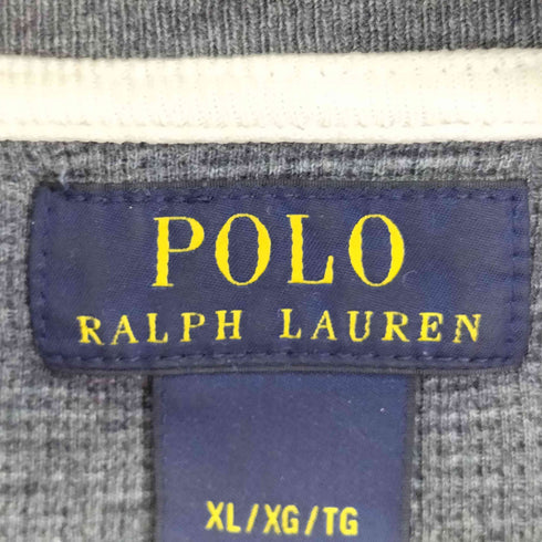 ポロラルフローレン POLO RALPH LAUREN スモールポニー刺繍 ワッフル生地 L/S Tシャツ メンズ import:XL