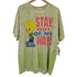キャラクタープリントクルーネックTシャツ メンズ import:L