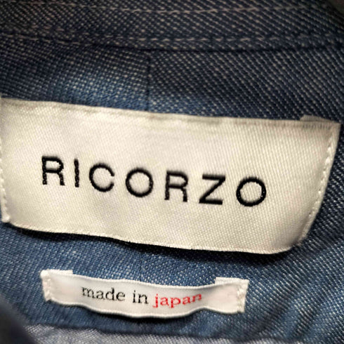 リコルゾ RICORZO グラフィックプリント ホリゾンタルカラーシャツ メンズ JPN:S