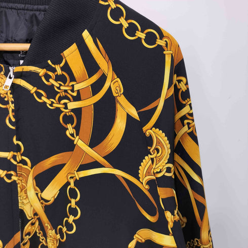フルギ THE COLLECTION V FIVE FOR MEN チェーン柄 ボンバージャケット メンズ JPN:L