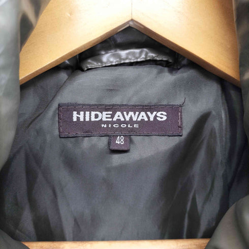 ハイダウェイニコル HIDEAWAYS NICOLE ワッペン ジップアップ中綿ブルゾン メンズ JPN:48