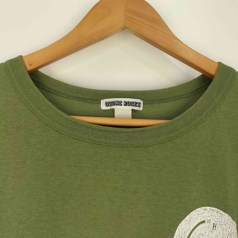 オゾンロックス OZONE ROCKS 90s 袖シングルステッチ ロゴ 両面プリント Tシャツ メンズ JPN:L