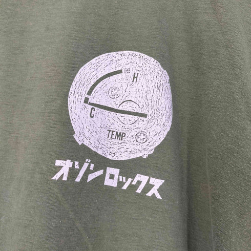 オゾンロックス OZONE ROCKS 90s 袖シングルステッチ ロゴ 両面プリント Tシャツ メンズ JPN:L