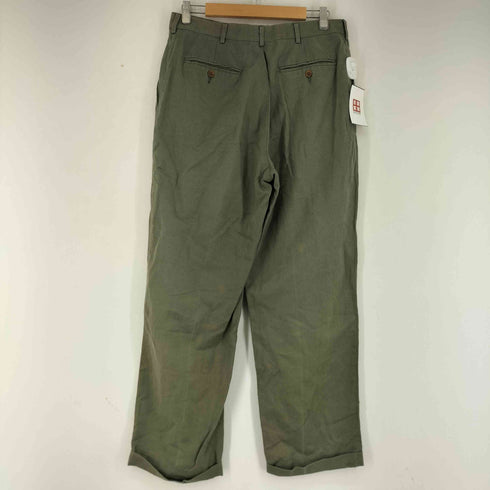 ランズエンド LANDS END 00S リネン混 2タックスラックス メンズ 33