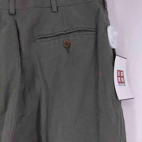 ランズエンド LANDS END 00S リネン混 2タックスラックス メンズ 33