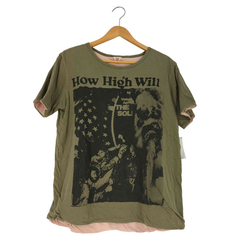 AG 1996 How High Will プリント ダブルフェイス リバーシブル Tシャツ メンズ JPN:1