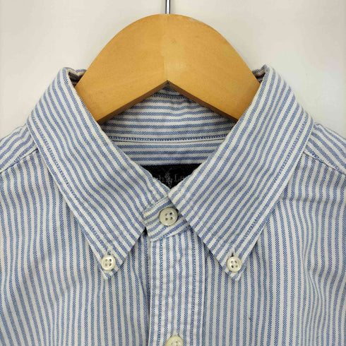 ラルフローレン RALPH LAUREN ポニー刺繍 ストライプ ボタンダウン半袖シャツ レディース 170