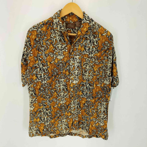 BAY ISLAND ネパール製 レーヨン アロハシャツ メンズ import:M