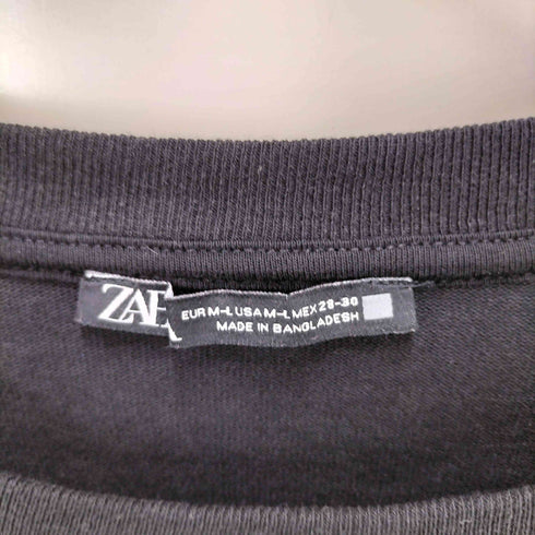 ザラ ZARA Oversized Side Slit Tee オーバーサイズ サイドスリット クルーネック S/S Tシャツ レディース M-L