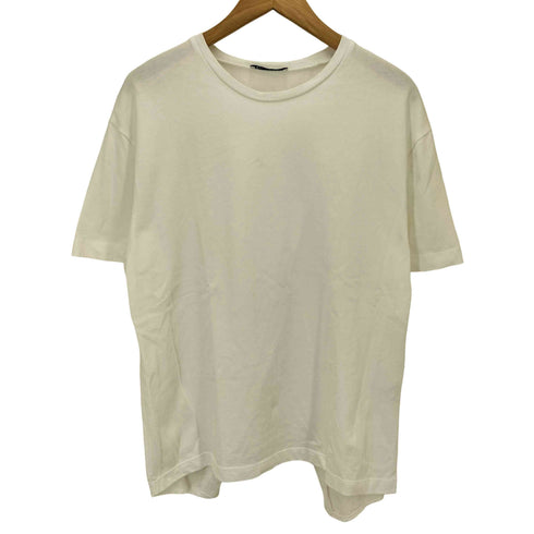 ザラ ZARA Gimmick Back Open Tee バック オープン 異素材 切り替え クルーネック S/S シャツ レディース import:S