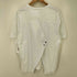 ザラ ZARA Gimmick Back Open Tee バック オープン 異素材 切り替え クルーネック S/S シャツ レディース import:S