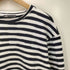 ザラ ZARA ワッフル L/S ボーダー クルーネック Tシャツ レディース import:S