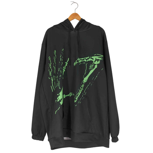 バンド ロゴプリント プルオーバーパーカー メンズ 3XL