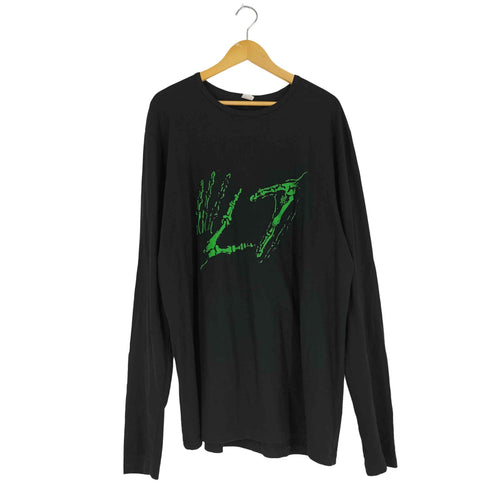 バンド ロゴプリント ロングスリーブTシャツ メンズ 3XL