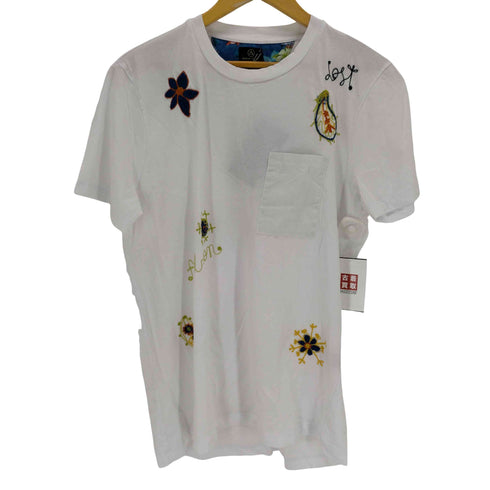 ロストインアルビオン LOST IN ALBION イタリア製 刺繍デザインクルーネックTシャツ メンズ import:M