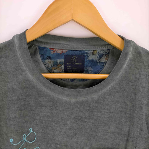 ロストインアルビオン LOST IN ALBION イタリア製 刺繍デザインクルーネックTシャツ メンズ import:S