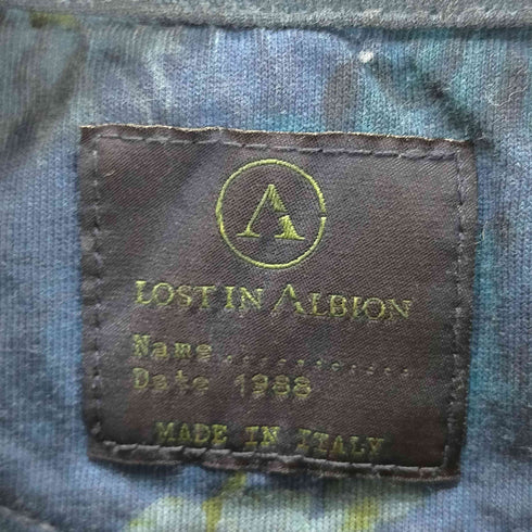 ロストインアルビオン LOST IN ALBION イタリア製 デザインクルーネックTシャツ メンズ import:L