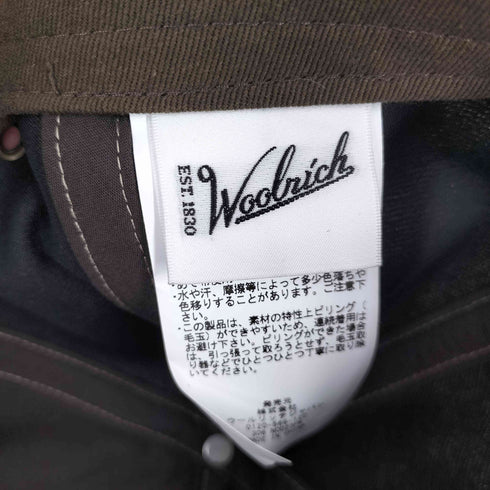 ウールリッチ WOOLRICH ウール 6パネルキャップ メンズ