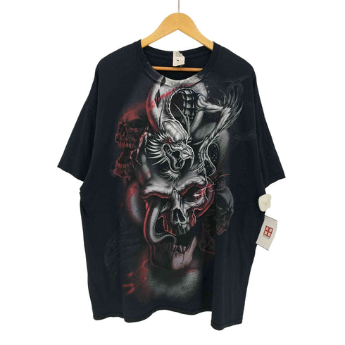 ギルダン GILDAN Y2K ドラゴン&スカル オーバーサイズ Tシャツ メンズ import:XXL