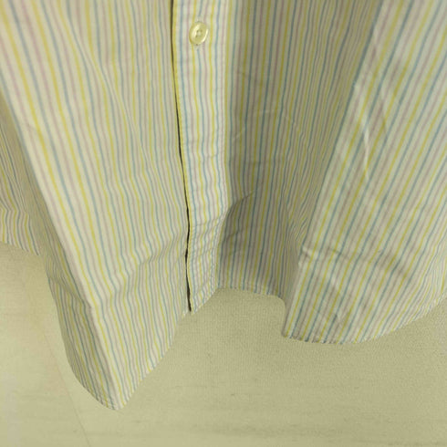 ブルックスブラザーズ BROOKS BROTHERS SLIM FIT マルチカラー ストライプ柄 長袖 コットンシャツ メンズ 16-33