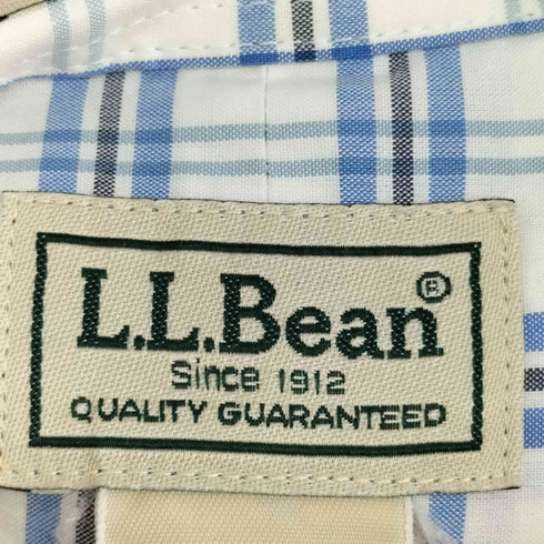 エルエルビーン L.L.Bean WRINKLE AND STAIN RESISTANT L/S チェックボタンダウンシャツ メンズ JPN:M