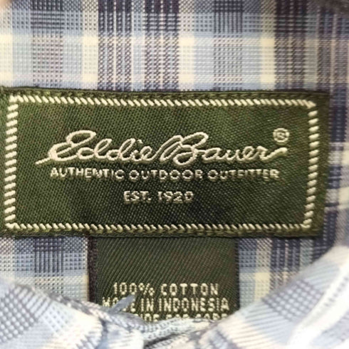 エディーバウアー Eddie Bauer チェック柄 L/S ボタンダウンシャツ メンズ JPN:M