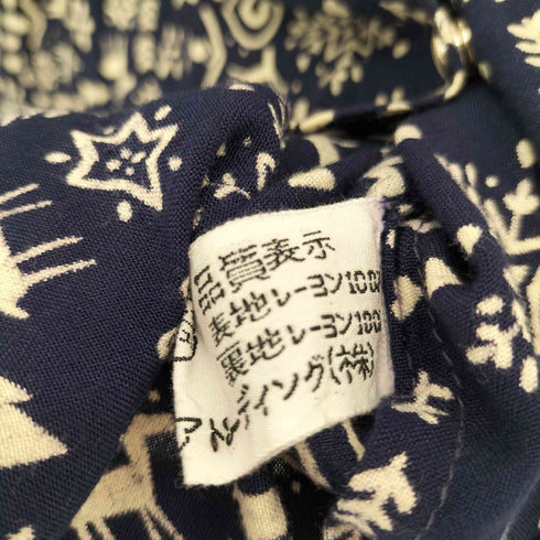 インド製 総柄 レーヨン フーディー シャツ レディース