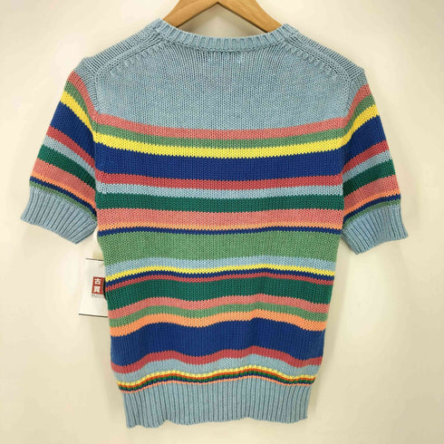 ポロラルフローレン POLO RALPH LAUREN マルチ ボーダー コットン S/S ニット レディース import:S