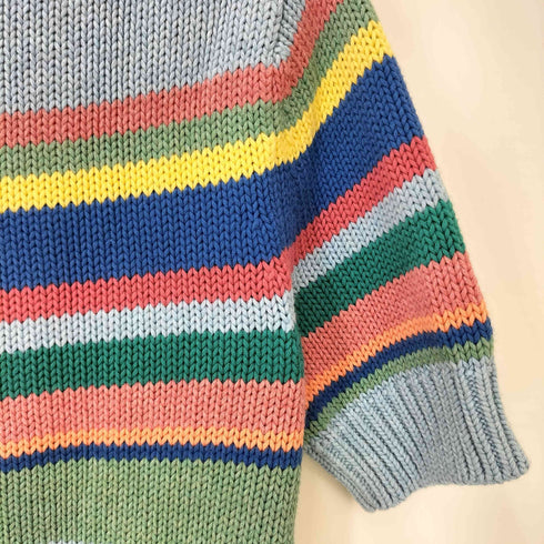 ポロラルフローレン POLO RALPH LAUREN マルチ ボーダー コットン S/S ニット レディース import:S