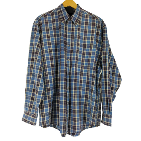 エディーバウアー Eddie Bauer 90~00s タータンチェック L/S ボタンダウンシャツ メンズ JPN:M
