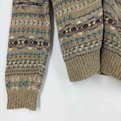 ポロバイラルフローレン Polo by RALPH LAUREN HAND KNIT リネンシルク フェアアイル ニットカーディガン メンズ import:S